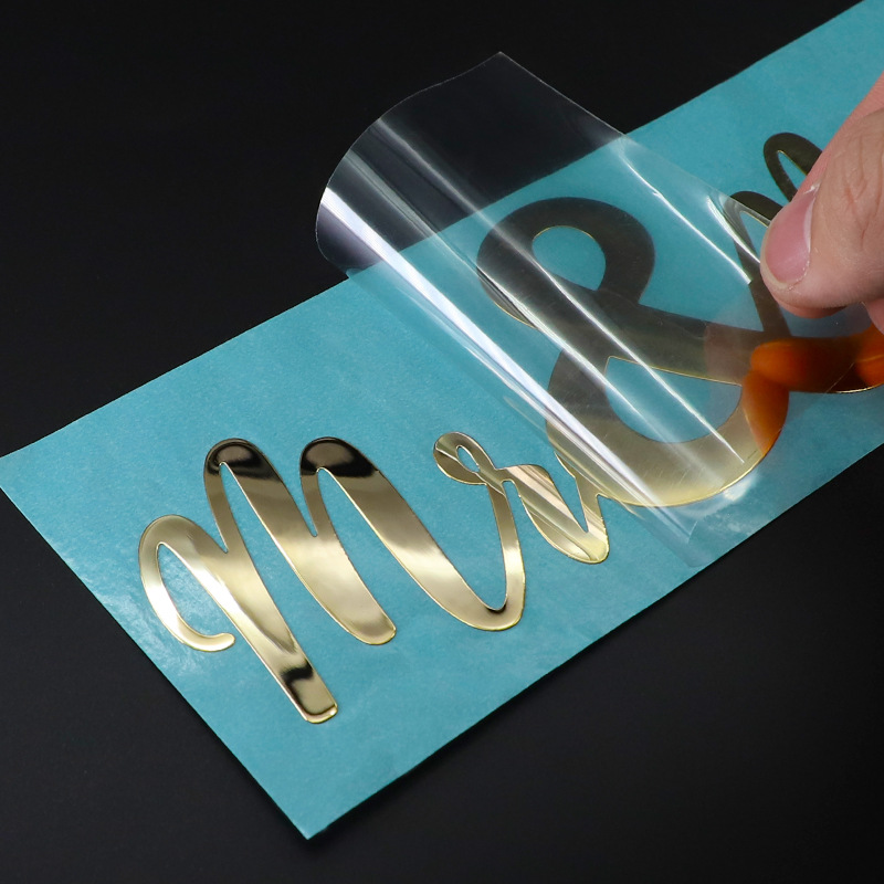3D Printing Gold - ملصقات نقل معدنية ثلاثية الأبعاد مطبوعة