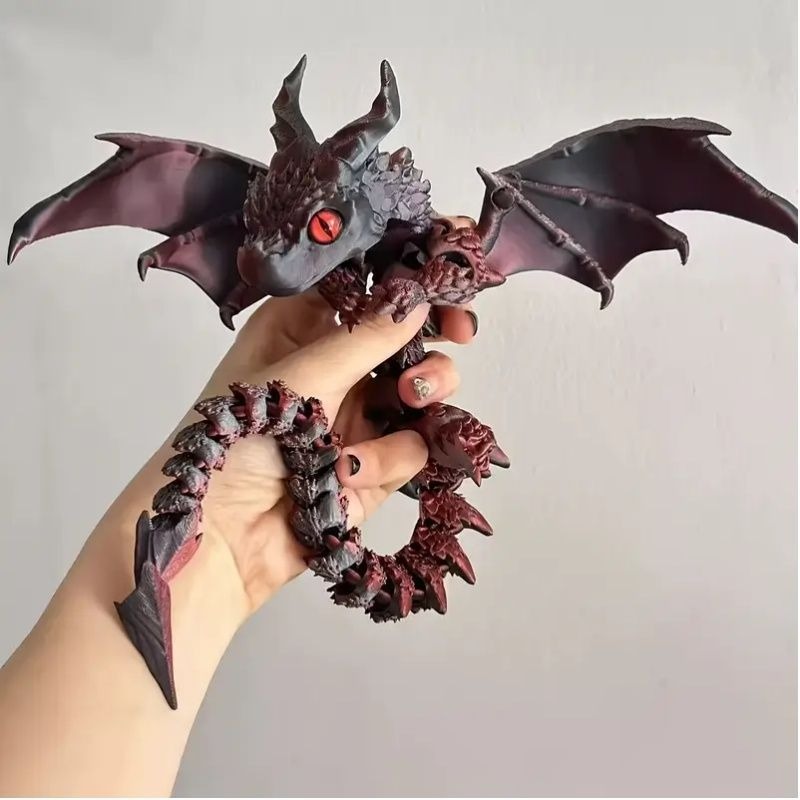 3D Printing Online Service - أجنحة مطبوعة ثلاثية الأبعاد، تنين، بيض