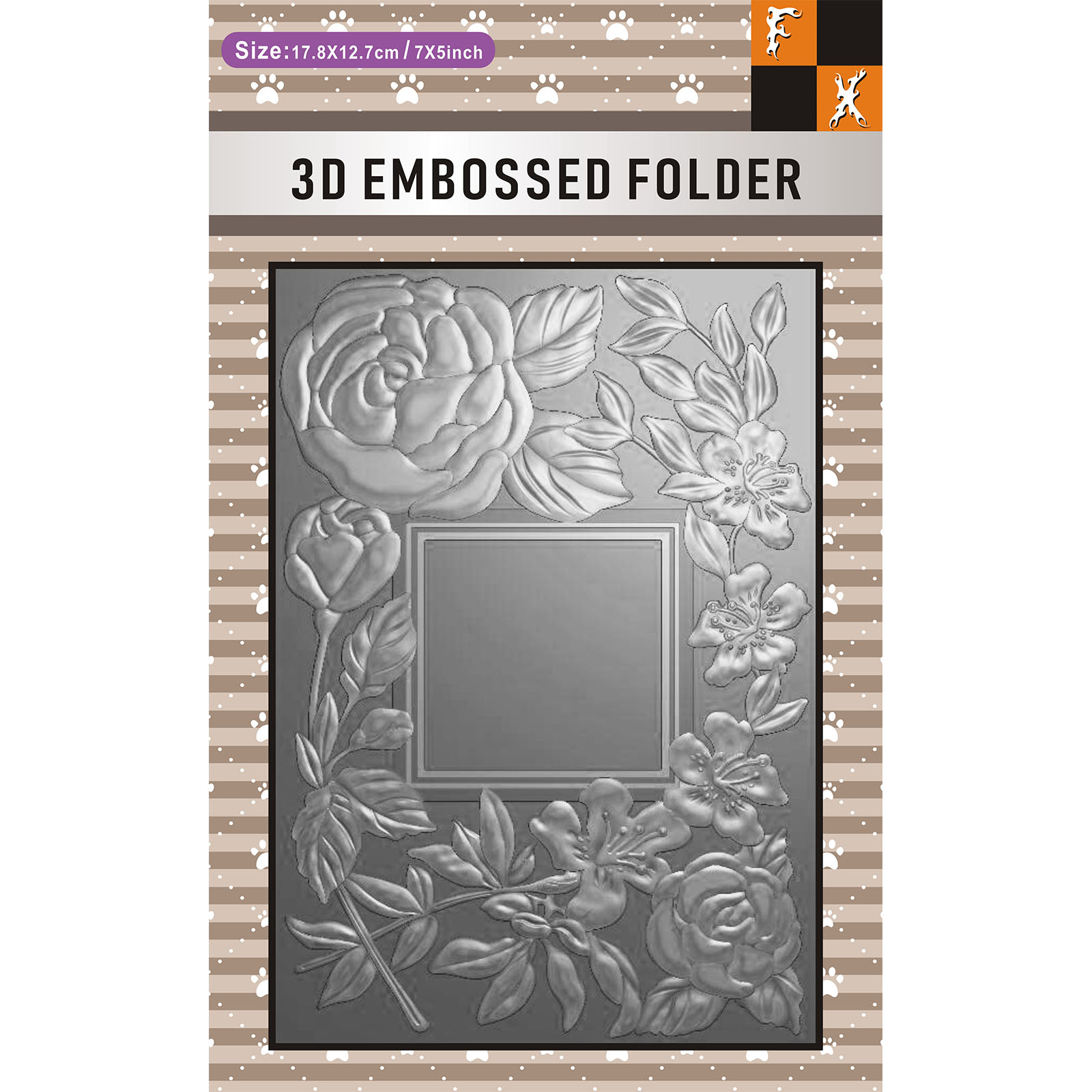 3D Printing Card - ألبوم صور مستطيل الشكل بتصميم إطار