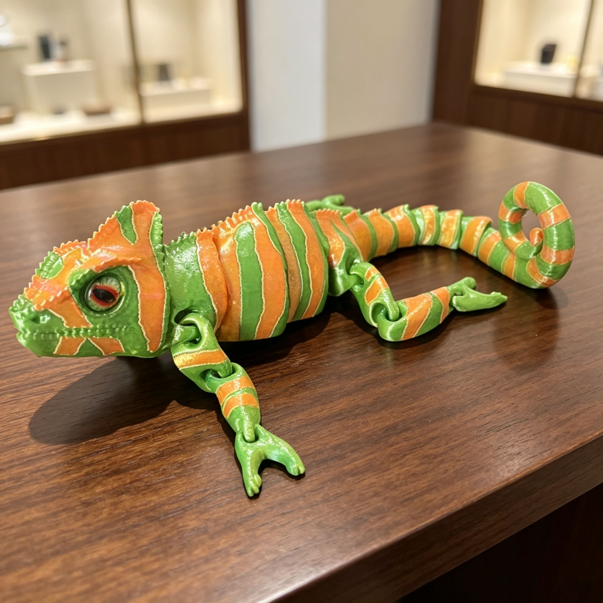 3D Printing Lizard - نموذج سحلية الحرباء مطبوع ثلاثي الأبعاد
