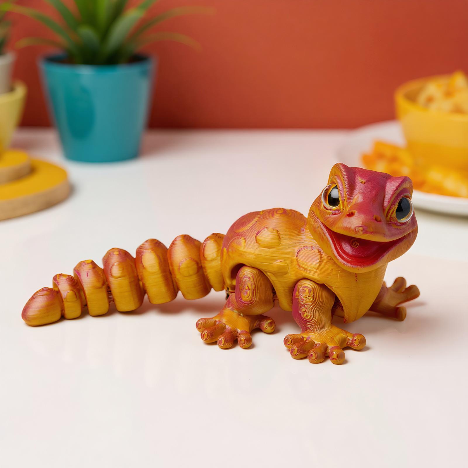 ثلاثية الأبعاد مطبوعة أبو بريص - مراجعة 3D Printing Lizard وسعره