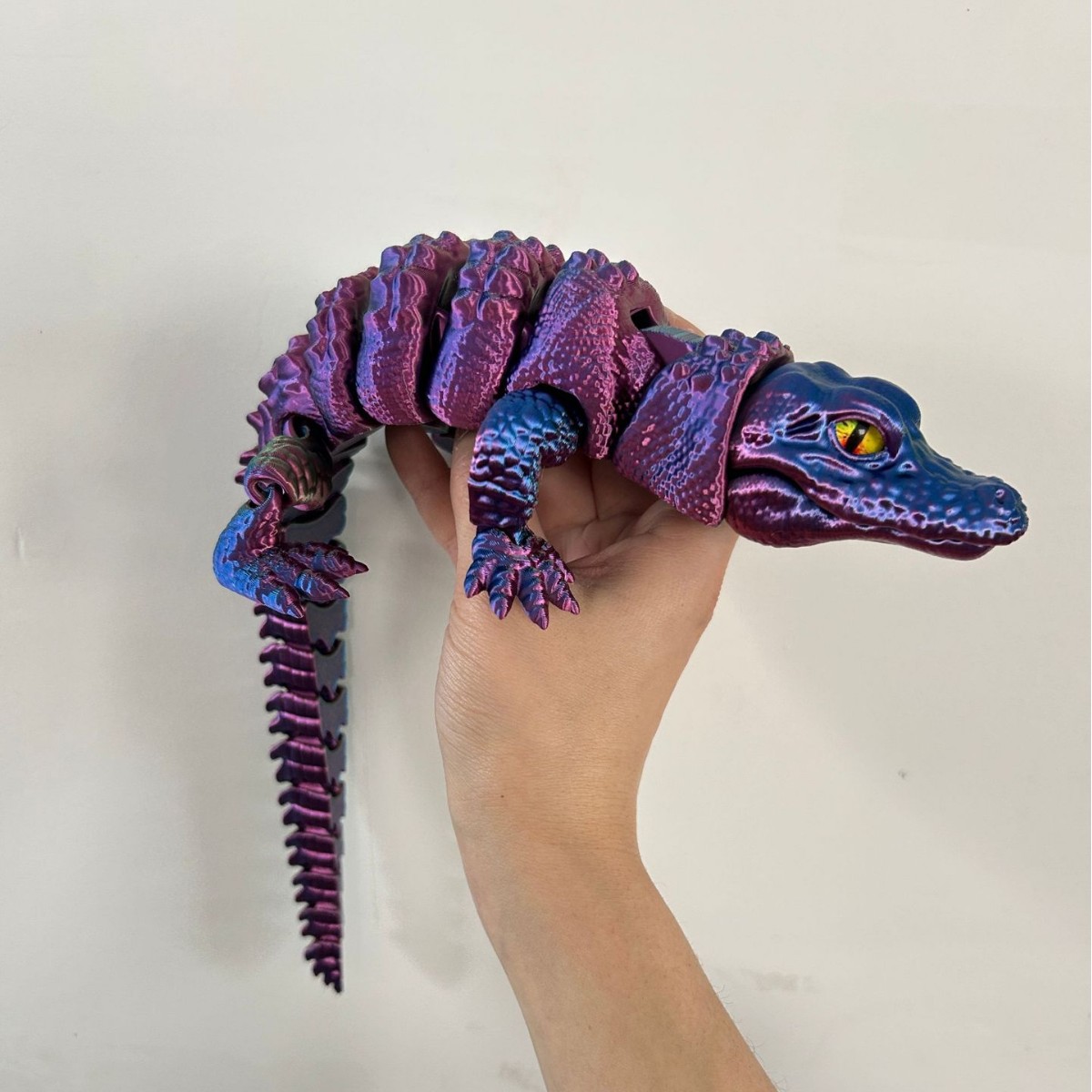 تمساح مطبوع ثلاثي الأبعاد مع ف - مراجعة 3D Printing Lizard وسعره