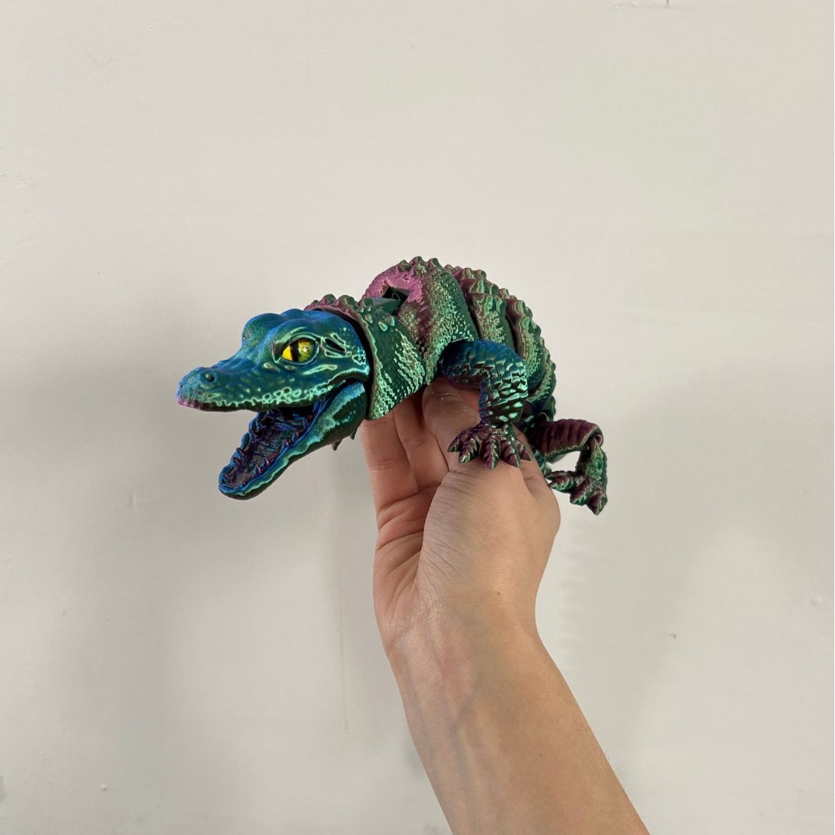 تمساح مطبوع ثلاثي الأبعاد مع ف - مراجعة 3D Printing Lizard وسعره