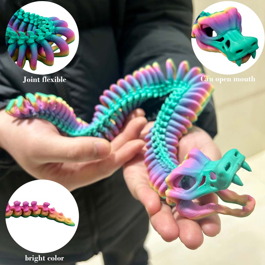 تمثال ثعبان مطبوع بتقنية ثلاثي - مراجعة 3D Printing Mockup وسعره