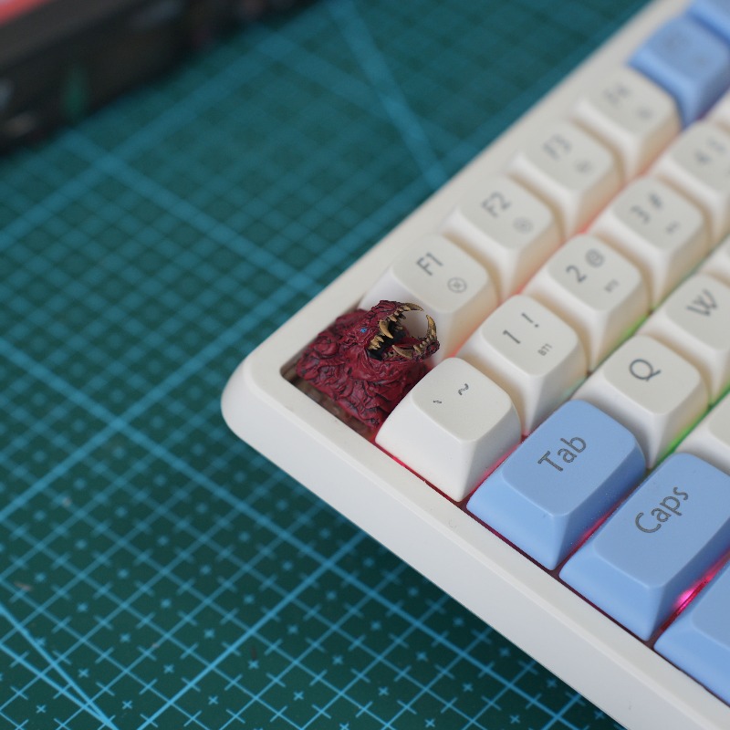 أغطية مفاتيح مخصصة من الراتنج  - مراجعة 3D Printing Keycaps وسعره