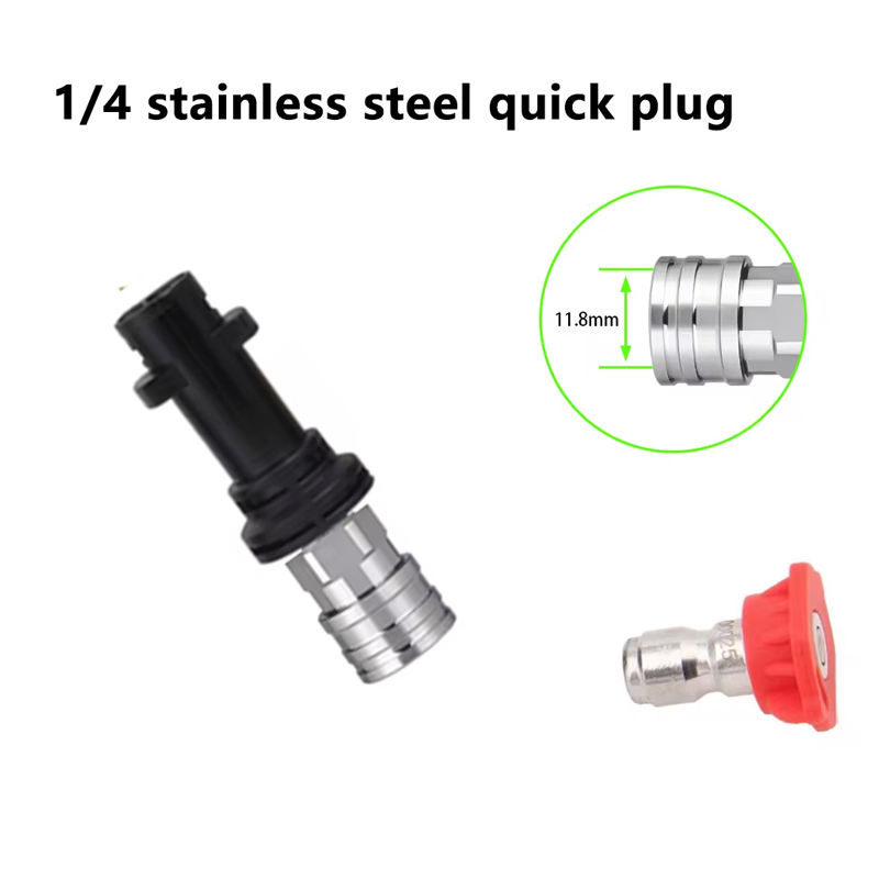 موصل سريع لغسالة الضغط 1/4 بوص - مراجعة Nozzle Cleaning Kit وسعره