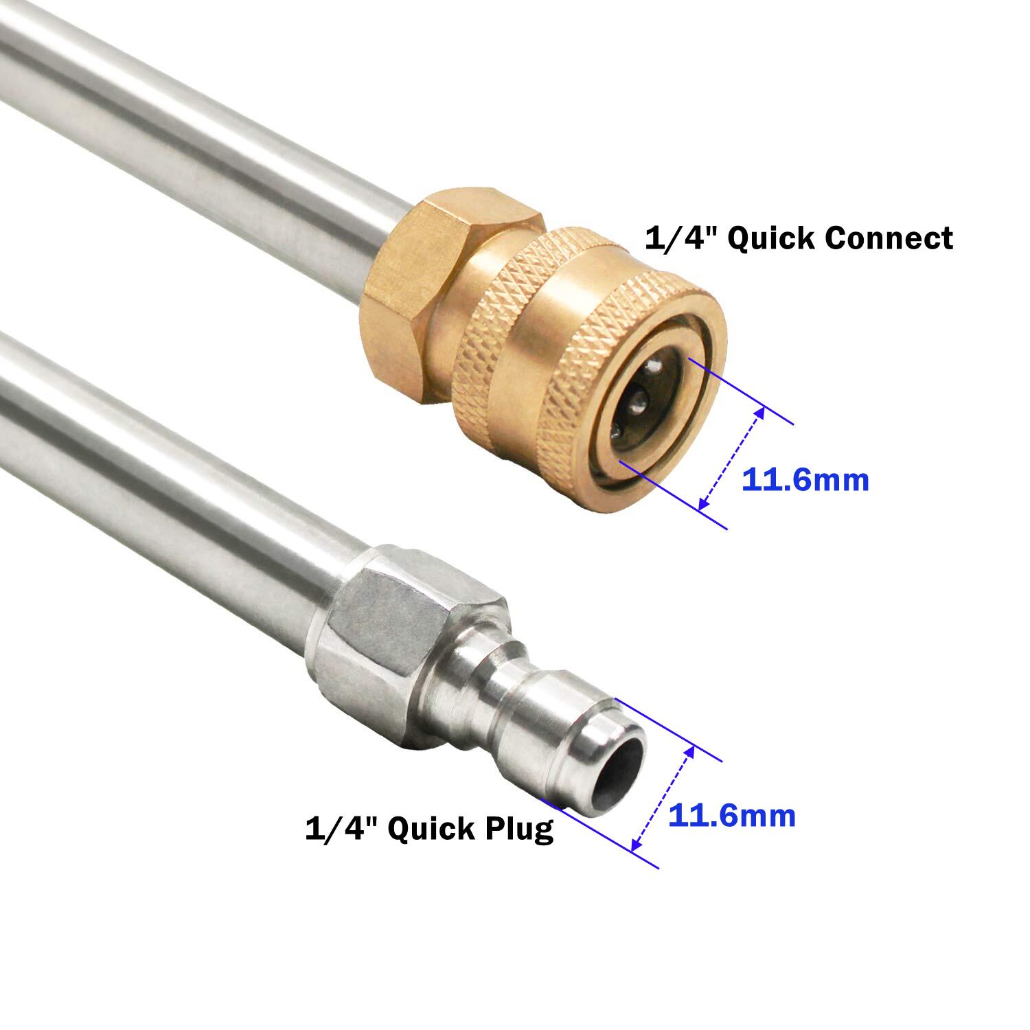 عصا تمديد لغسالة الضغط 30 °    - مراجعة Nozzle Cleaning Kit وسعره