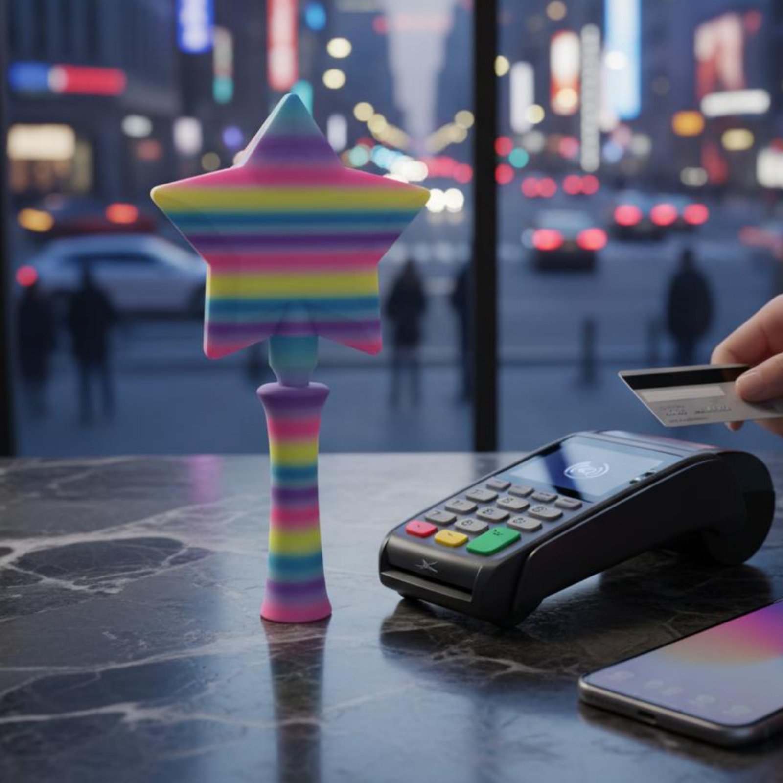حامل بطاقات ستار واند مطبوع ثل - مراجعة 3D Printing Card وسعره