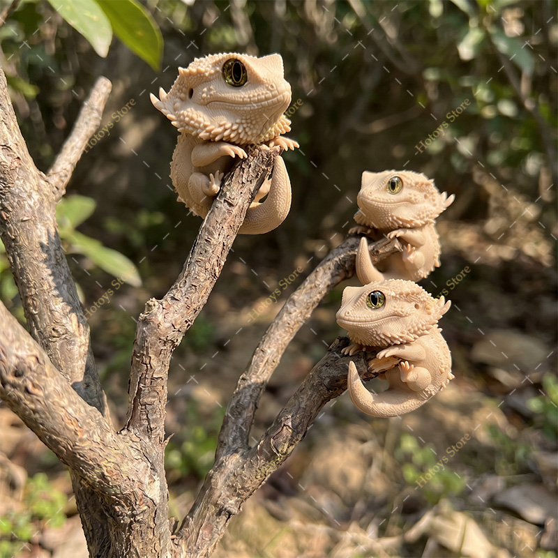 مجسم سحلية ثلاثي الأبعاد مطبوع - مراجعة 3D Printing Lizard وسعره