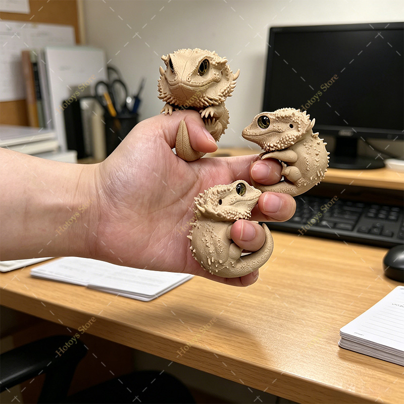 مجسم سحلية ثلاثي الأبعاد مطبوع - مراجعة 3D Printing Lizard وسعره