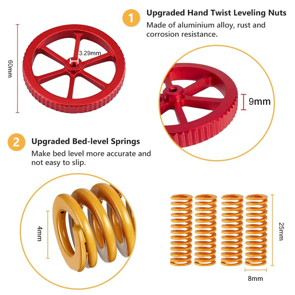 ترقية Creality الرسمية Ender 3 - مراجعة 3D Printer Bed Spring وسعره
