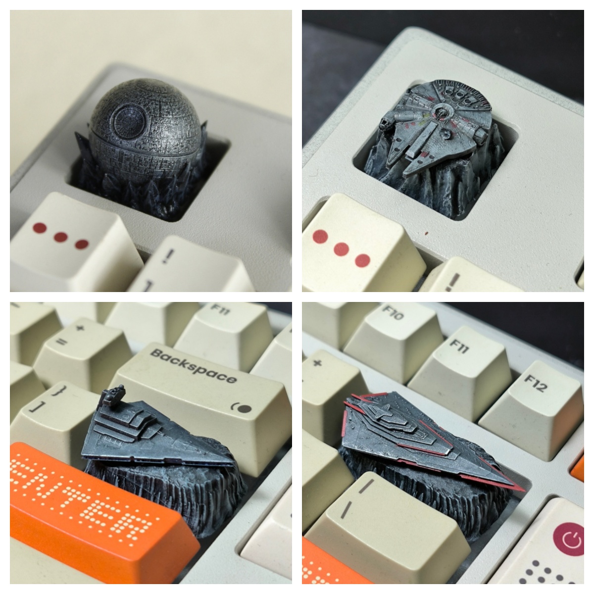غطاء مفتاح HCY Death Star Arti - مراجعة 3D Printing Keycaps وسعره